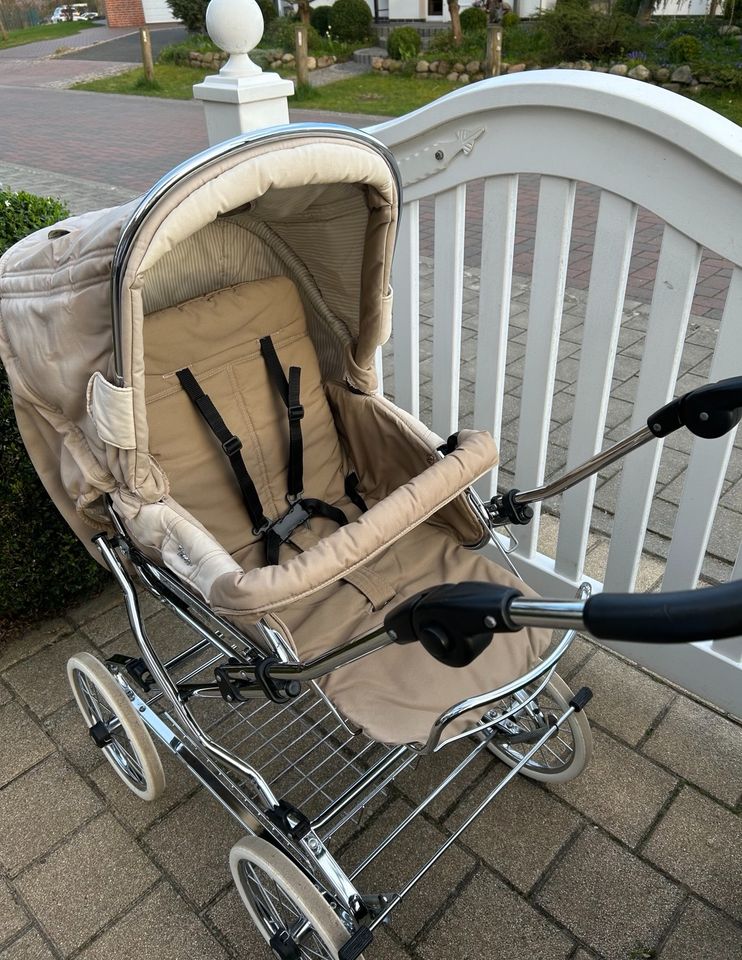 Hesba Kinderwagen Condor Cabrio Techno Hellbraun/Beige VERSAND in Deutsch Evern