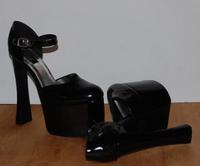 Pleaser Lack High Heels Riemchen Pumps extrem 17cm 6,5cm Plateau Rheinland-Pfalz - Mainz Vorschau