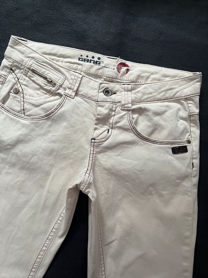 GANG Damen Jeans Stretch Gr. 28 Creme in Hannover