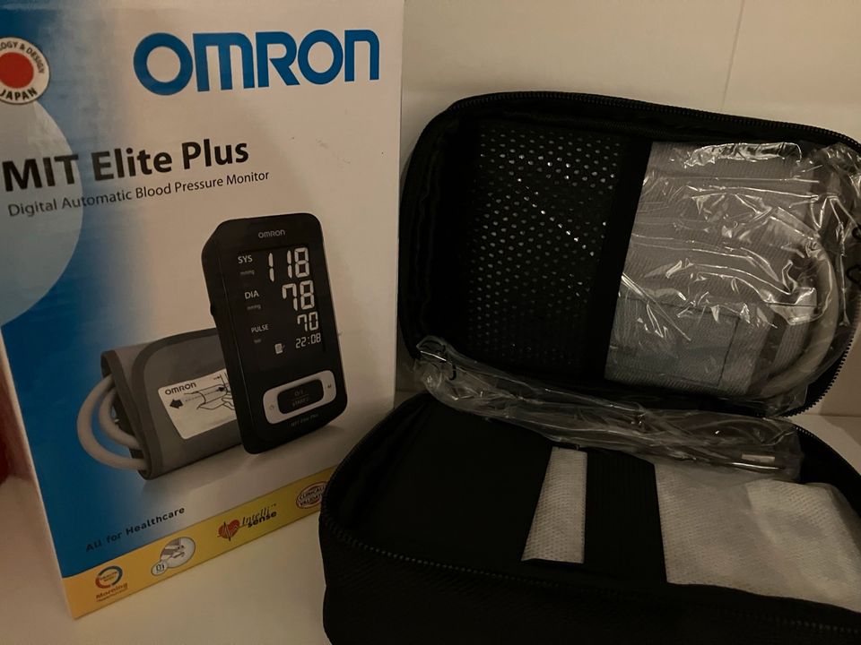 Omron MIT Elite Plus Blutdruckmessgerät in Rohr