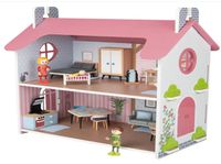 LIDL ® playtive ® Puppenhaus Holz 19-teilig abnehmbares Dach Nordrhein-Westfalen - Dinslaken Vorschau