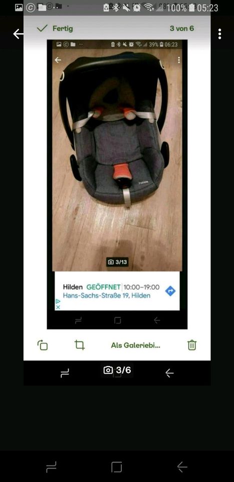 Maxi Cosi Pebble Jeans Kindersitz Autositz Inkl Babyeinlage in Schwelm