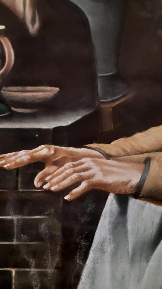 Albert Anker Gemälde Kunstwerk Zeichnung Kreide Pastellkreide in Bremen
