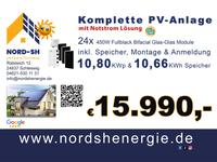 ☀️ Komplettangebot ☀️ 10,8kWp PV Anlage, 10kWh Speicher & Montage Schleswig-Holstein - Schleswig Vorschau