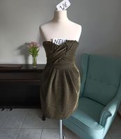 H&m 32 34 Gold Kleid Cocktailkleid Weihnachten Silvester Bayern - Rednitzhembach Vorschau