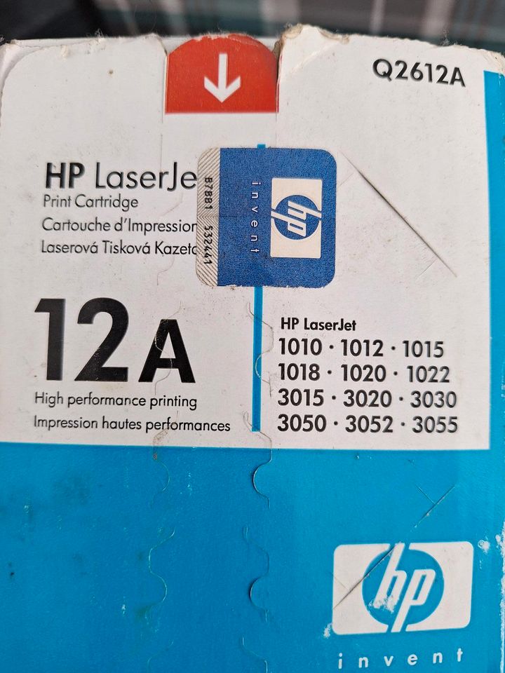 HP LASERJET 12A Q2612A SCHWARZ BLACK TONER DRUCKER PATRONE in Herten