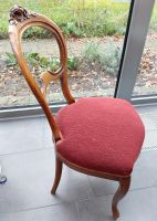 4 Stühle antik - rote Samtsitzfläche Nordrhein-Westfalen - Harsewinkel Vorschau