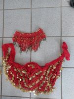 Belly Dance 2x Tanzgürtel ( rot und schwarz) mit Halsschmuck Kreis Ostholstein - Stockelsdorf Vorschau