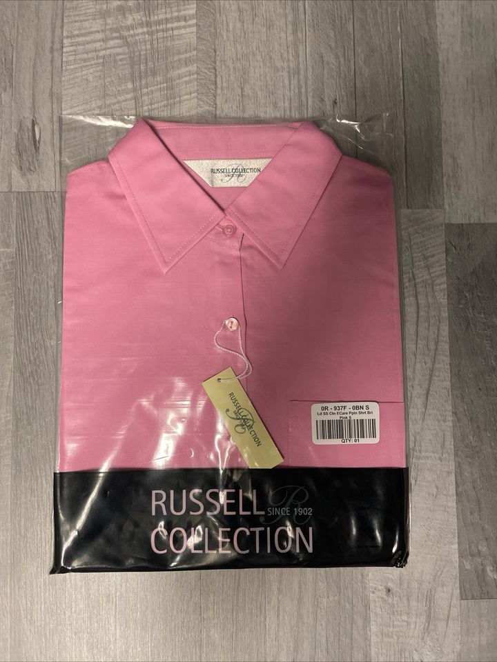 Russel Collection Hemd Bluse Damen kurzarm rosa S NEU OVP in Kreuztal