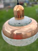 Retro Lampe Leuchte Pendelleuchte Glas Kupfer DDR Esstischlampe Sachsen - Krostitz Vorschau