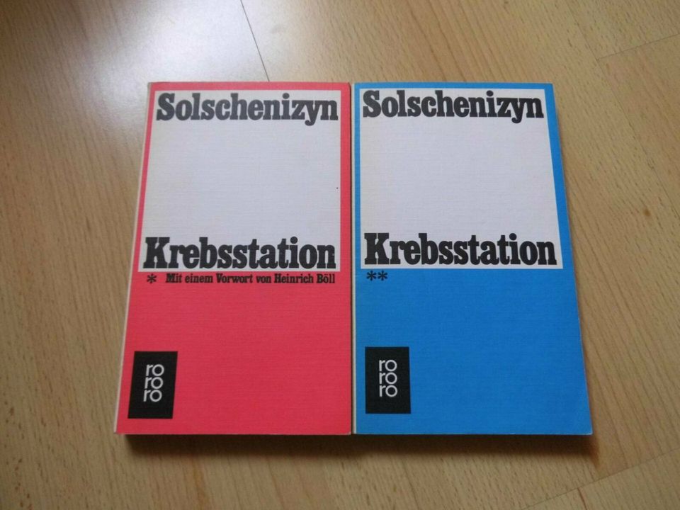 2 Bücher - Krebsstation I + II – Alexander Solschenizyn – 1972/73 in Wesel