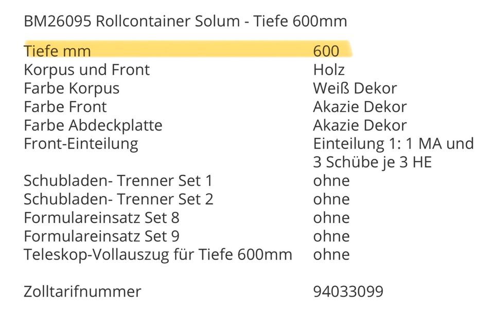 Manuell höhenverstellbarer L-Form Schreibtisch mit Rollcontainer in Wolfsburg