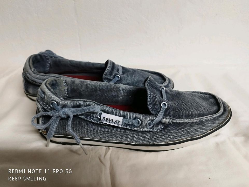 "Replay" Sneaker, Jeansstoff, Größe 38 in Isseroda