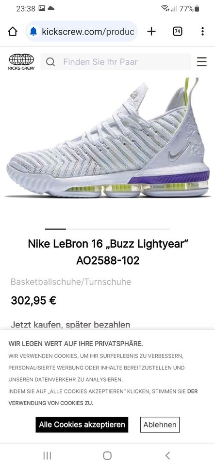 Nike Lebron 16 Buzz in Offenbach