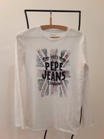 Pepe Jeans Langarmshirt Shirt PB503023 LUI weiß Druck Gr. 176 / M Bayern - Baiersdorf Vorschau