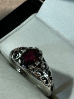 Vintage Ring mit Granat Silber 925 Berlin - Spandau Vorschau