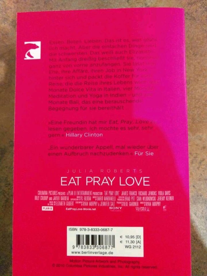 Taschenbuch "Eat, pray, love - eine Frau auf der Suche nac allem" in Altenstadt an der Waldnaab