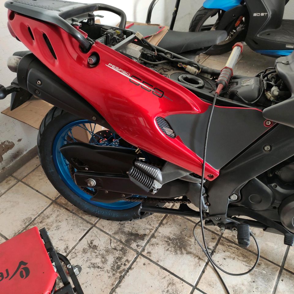 aprilia Pegaso 650ie 48PS Funduro Umbau in Boksee