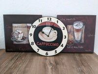 Retro Kaffee-Wanduhr + zwei Café-Wandbilder Niedersachsen - Wetschen Vorschau