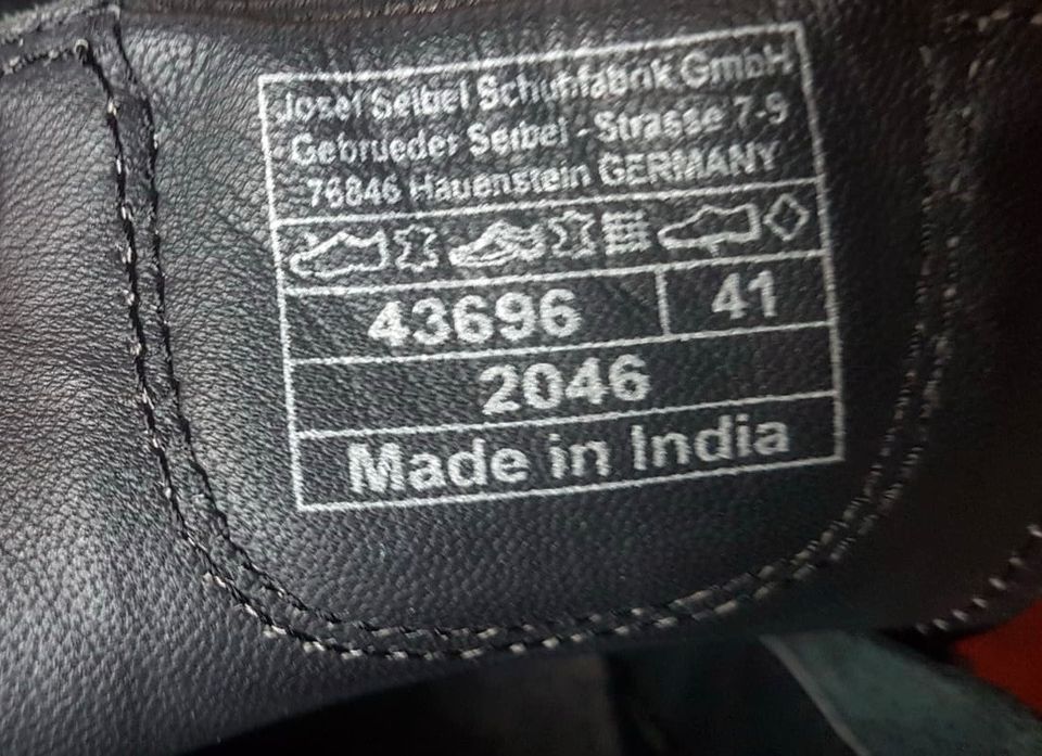 Josef Seibel 43696 schwarz Herren Stiefeletten Winterstiefeletten in Datteln