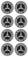 Mercedes Benz Aufkleber Rund Selbstklebende Sticker 8X3cm West - Höchst Vorschau