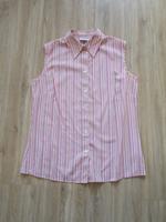 Bluse ärmellos, Canda (C&A), weiß rosa gelb gestreift, Gr. 38 Sachsen - Bernsdorf Vorschau