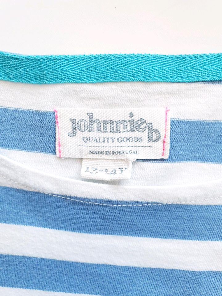 blau weiß rot gestreiftes Johnnie B T-Shirt Streifenshirt 164 in Eisenach
