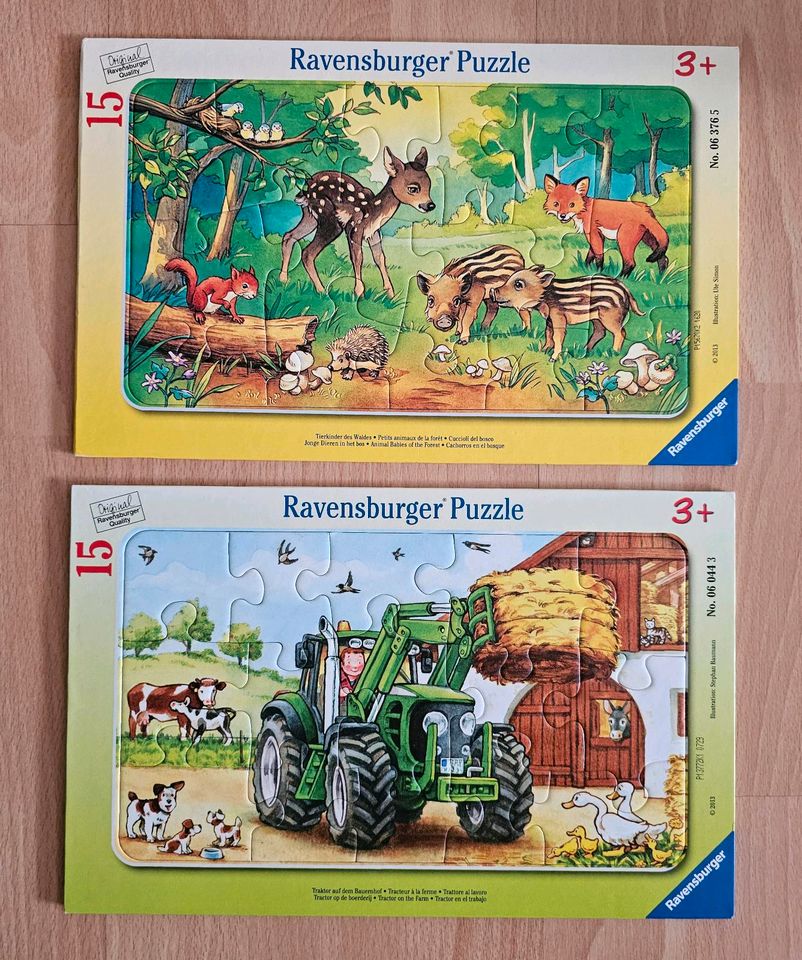 Ravensburger Puzzle 15 Teile 2er Set Neuwertig in Fernwald