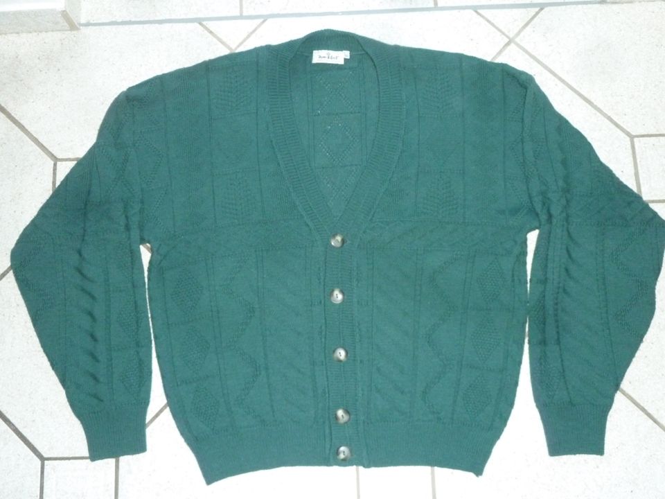 Herren Strickweste James B.Cool Gr. 50 XL WÖHRL Made Italy Weste in Greding