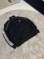 Schwarze Vintage Adidas Jacke Zipper Sommer Look Größe XL München - Allach-Untermenzing Vorschau