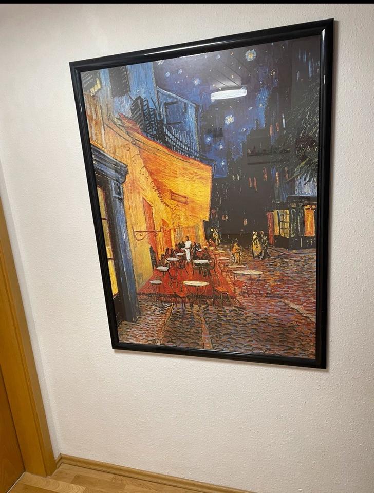 Vincent van Gogh, XXL …Nachtcafé Bild mit riesigen Bilderrahmen in Ulm