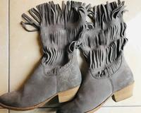Boho Shabby Sommer Stiefel Stiefeletten Damen Gr.37 Leder Brandenburg - Stahnsdorf Vorschau