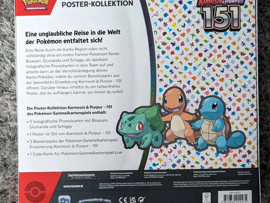 Pokemon 151 Poster-Kollektion Karmesin & Purpur in Bad Harzburg