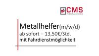 Metallhelfer (m/w/d) - ab 13,50 €/Std. SOFORT Bayern - Klingenberg am Main Vorschau