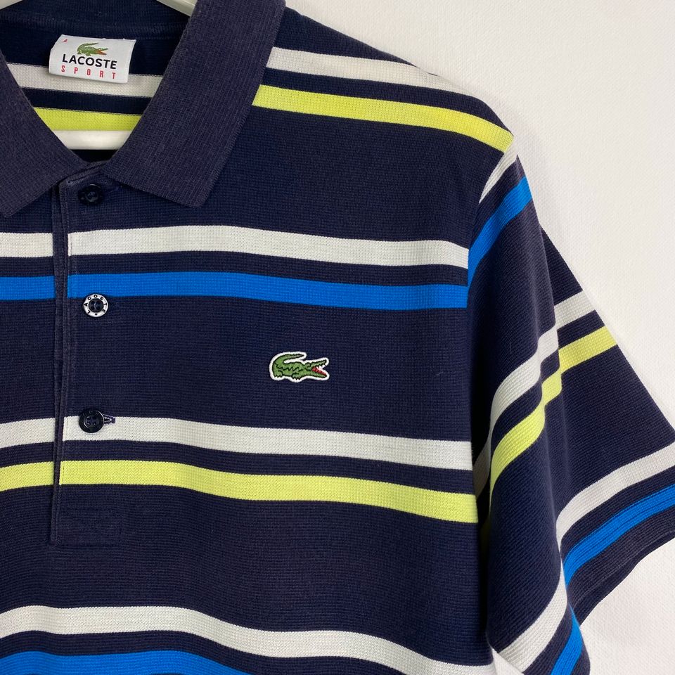 Lacoste Poloshirt Gr.4/M Gestreift in Gronau (Westfalen)