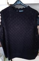 Damen Ajourpullover schwarz Gr. 48/50 Niedersachsen - Holzminden Vorschau