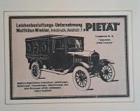 1927 Leichenauto Pietät Innsbruck Oldtimer Classic Car Werbung Bayern - Lindau Vorschau