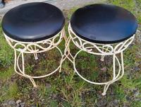DDR alte Barhocker Metall Ledersitz schwarz Sachsen-Anhalt - Wolfen Vorschau