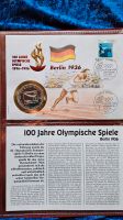 Numisbrief 100 Jahre olympische Spiele 1936 Berlin Topzustand Bayern - Prien Vorschau