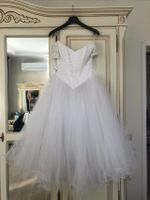 Vintage Midi-Brautkleid Hochzeitskleid weiß Spitze Schnürung Tüll Brandenburg - Falkenberg/Elster Vorschau