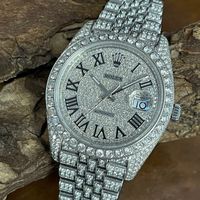 Rolex Datejust 41 - 126300 - Iced Out - (After Market) - Full-Set München - Sendling Vorschau