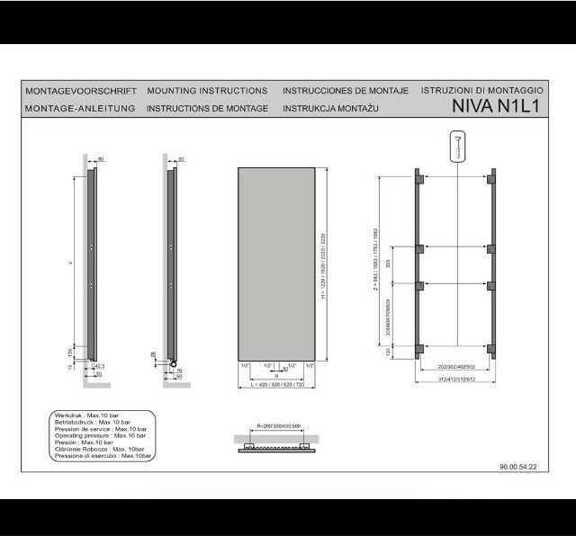 Design Flachheizkörper Vasco in Altendiez