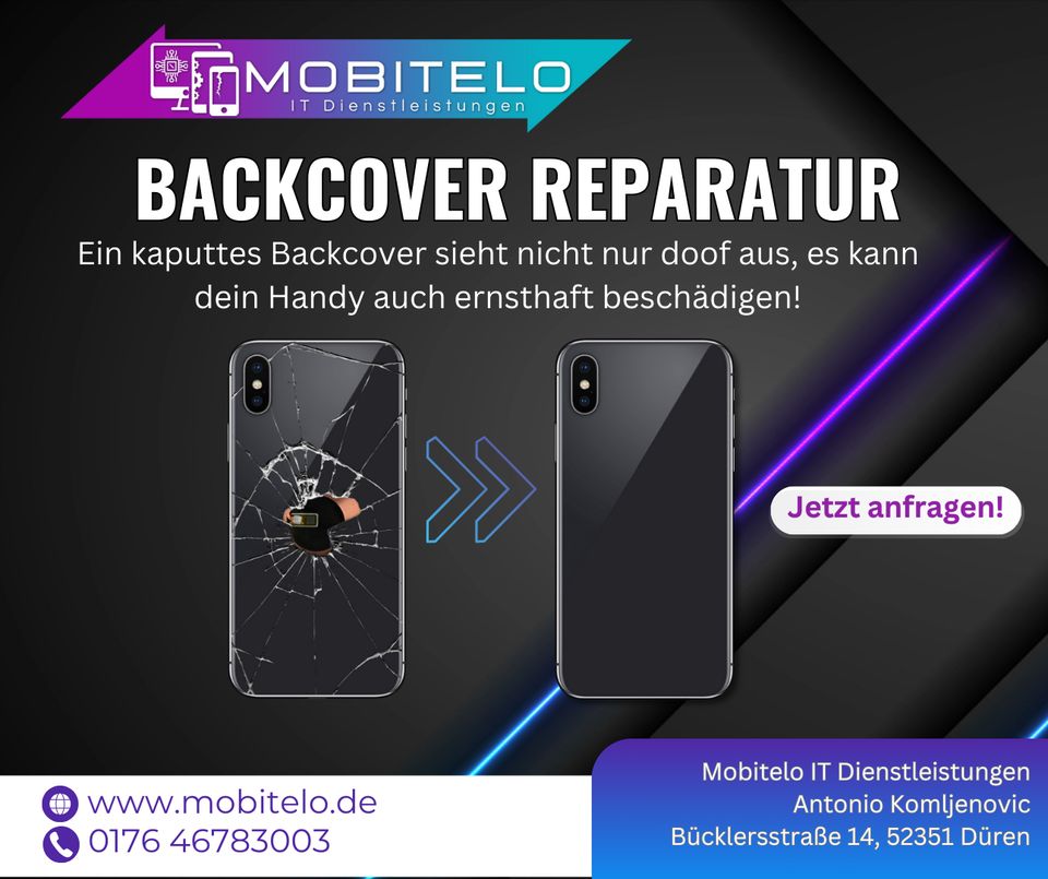 Iphone Backglas Reparatur Backcover Reparatur in Düren