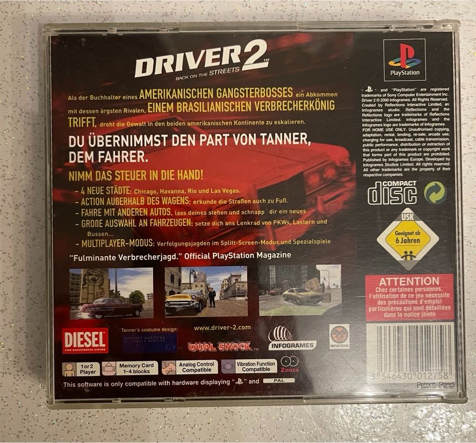 PlayStation 1 PS1 Driver 2 in Wolfsburg