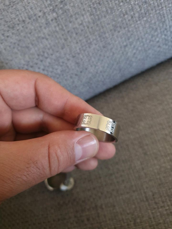 Edelstahlringe 2 Stk Herren Ring Ringe Size 23 in Hückelhoven