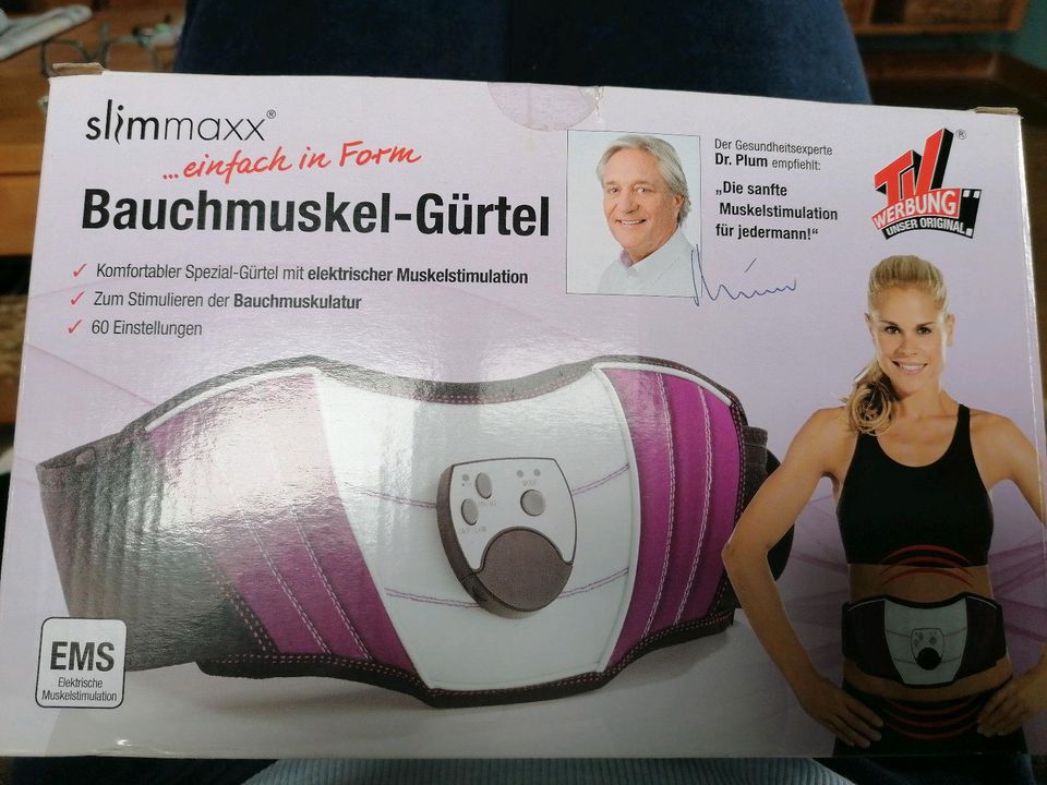 TV - Unser Original Bauchmuskel-gürtel Slimmaxx, schwarz/lila, 08 in Alpen