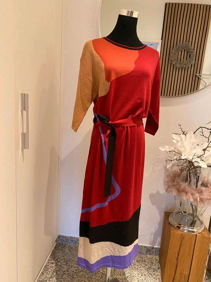 IVKO Intarsienkleid Strickkleid Kleid Bio-Merinowolle, himbeere in Göttingen