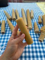 Echte Bienenwachs Kerzen mit Baumwolle Docht versch. Größen Bio Duisburg - Homberg/Ruhrort/Baerl Vorschau