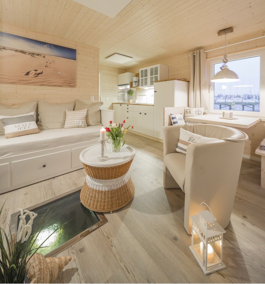 Hausboot mieten Fehmarn Burgtiefe Südstrand, Ferienhaus Ostsee in Fehmarn