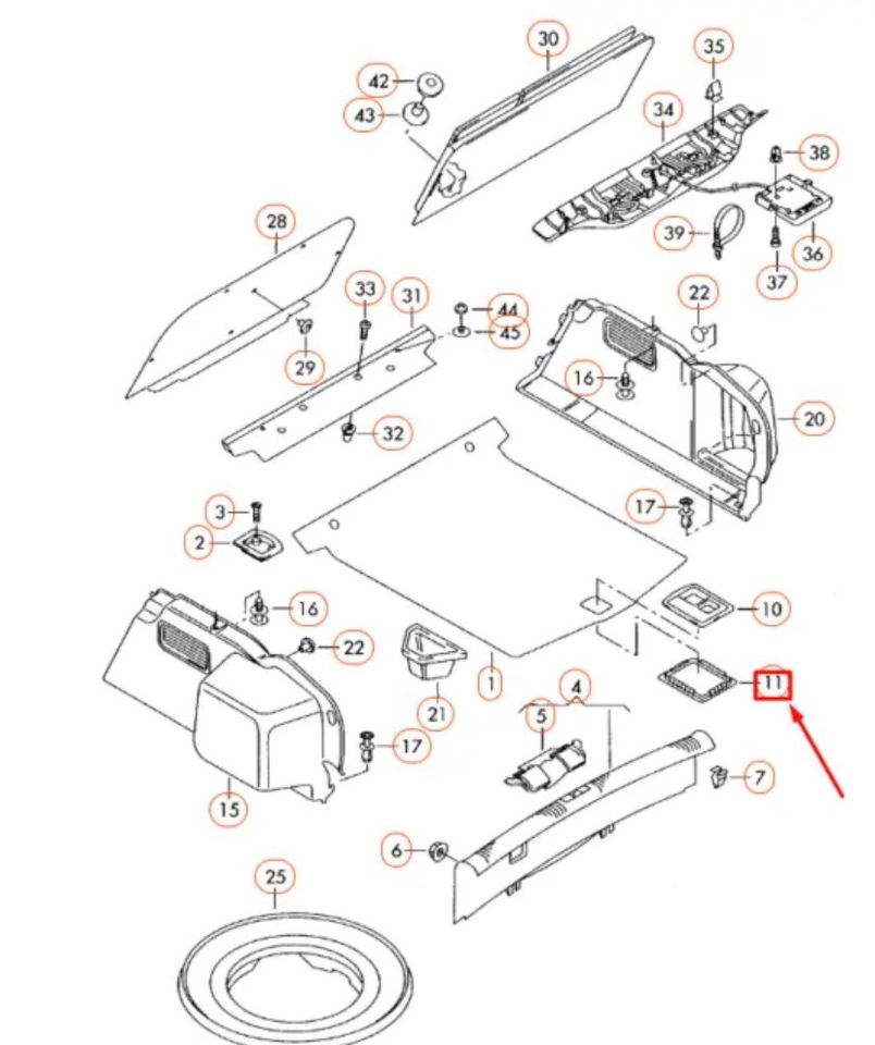 Original Audi A3 A4 A5 A6 A8 Griff Halter Ladeboden Kofferaum/NEU in München